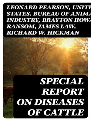cover image of Special Report on Diseases of Cattle